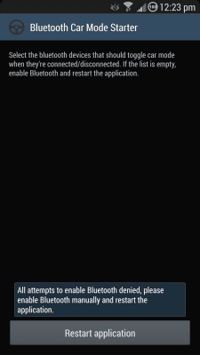 Capture d'écran de l'application Bluetooth Car Mode Starter - #3