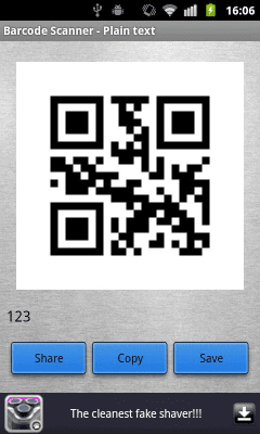 Capture d'écran de l'application [QR code]Scanner de codes à barres - #3