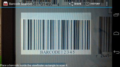 Capture d'écran de l'application Scanner de code-barres-QR - #1