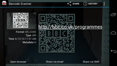 Capture d'écran de l'application Scanner de code-barres-QR - #2