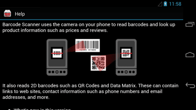 Capture d'écran de l'application Scanner de code-barres-QR - #4