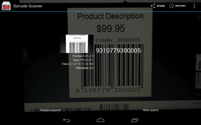 Capture d'écran de l'application Scanner de code-barres-QR - #7