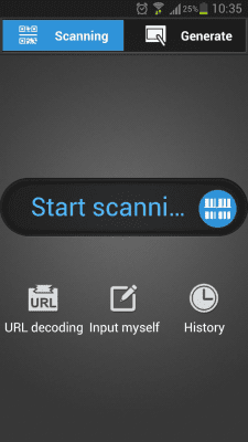 Capture d'écran de l'application Scanner de codes-barres et de codes QR - #2