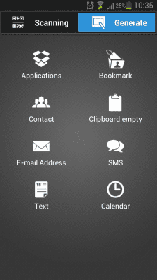 Capture d'écran de l'application Scanner de codes-barres et de codes QR - #3