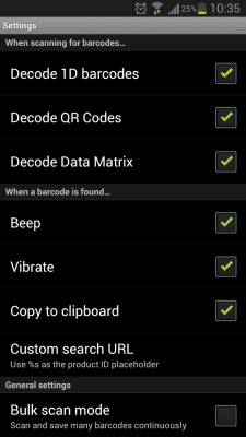 Capture d'écran de l'application Scanner de codes-barres et de codes QR - #4