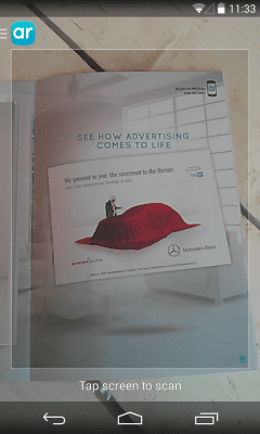 Capture d'écran de l'application Layar - #3