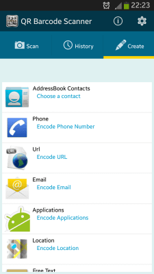 Capture d'écran de l'application QR BARCODE SCANNER de l'équipe de développement de WB - #5