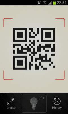 Capture d'écran de l'application QR Barcode scanner +Flashlight - #1