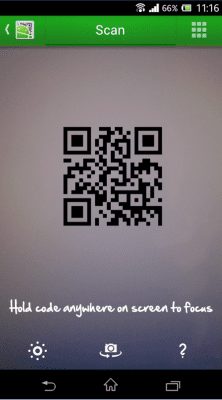 Capture d'écran de l'application QR Droid Private - #1