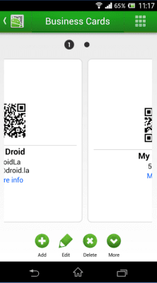 Capture d'écran de l'application QR Droid Private - #3