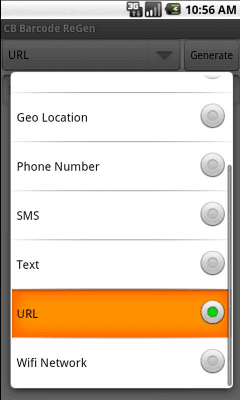 Capture d'écran de l'application CB Barcode ReGen - #5