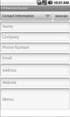 Capture d'écran de l'application CB Barcode ReGen - #6