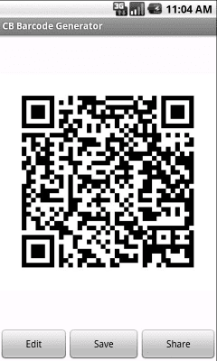 Capture d'écran de l'application CB Barcode ReGen - #8