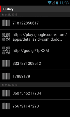 Capture d'écran de l'application QR & Barcode reader (Secure) - #5
