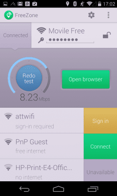 Capture d'écran de l'application Free Zone - Free WiFi Scanner - #2