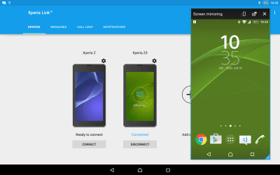 Capture d'écran de l'application Xperia Link - #5