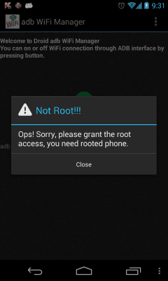 Capture d'écran de l'application Droid ADB WIFI Manager - #4