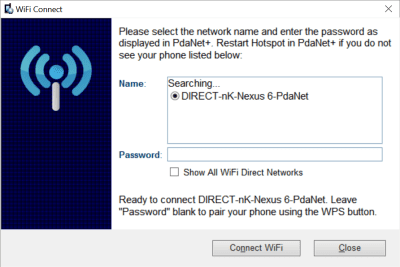 Capture d'écran de l'application PdaNet+ - #3