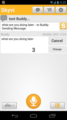 Capture d'écran de l'application Skyvi (Siri for Android) - #2
