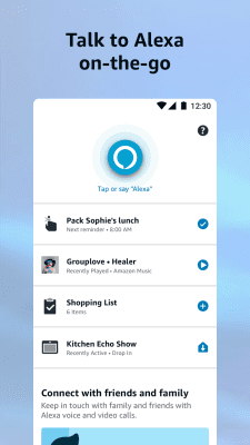 Capture d'écran de l'application Amazon Alexa - #1