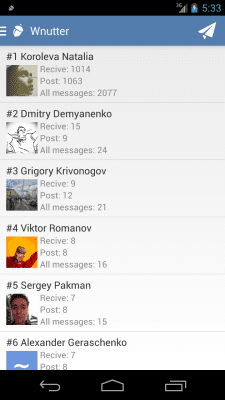 Capture d'écran de l'application Wnutter - #5
