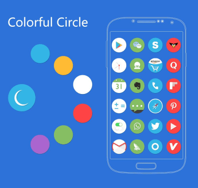 Capture d'écran de l'application Circle Solo Launcher Theme - #3