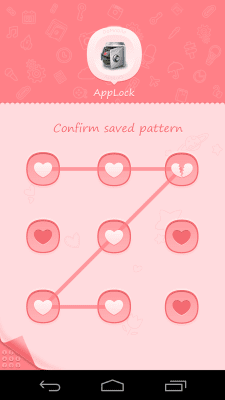 Capture d'écran de l'application AppLock Theme Pink - #1