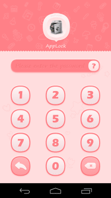 Capture d'écran de l'application AppLock Theme Pink - #2