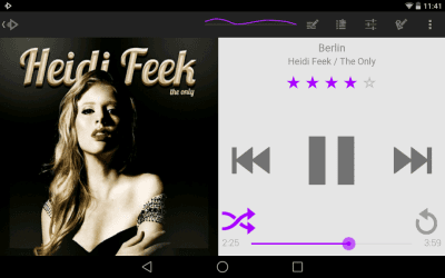 Capture d'écran de l'application Rocket Player Light Purple - #8