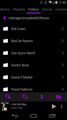 Capture d'écran de l'application Rocket Player Dark Purple Skin - #4