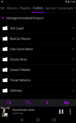 Capture d'écran de l'application Rocket Player Dark Purple Skin - #6