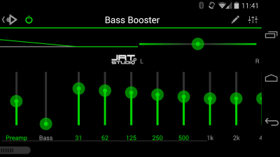 Capture d'écran de l'application Rocket Player Dark Green Theme - #4