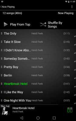 Capture d'écran de l'application Rocket Player Classic Green - #6
