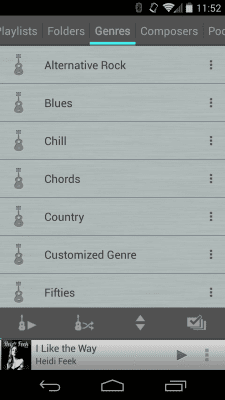 Capture d'écran de l'application Rocket Player Chrome Theme - #4