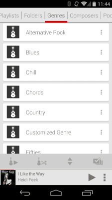 Capture d'écran de l'application Rocket Player Light Red Theme - #3