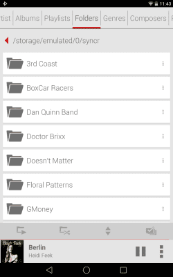 Capture d'écran de l'application Rocket Player Light Red Theme - #6