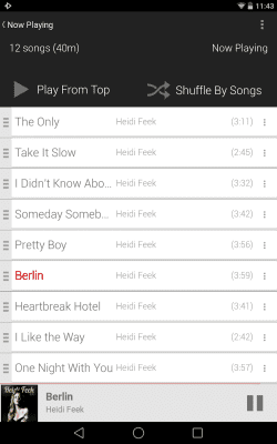 Capture d'écran de l'application Rocket Player Light Red Theme - #7