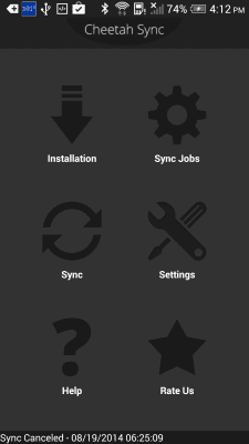 Capture d'écran de l'application Cheetah Sync for Files/Folders - #4