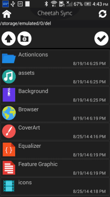 Capture d'écran de l'application Cheetah Sync for Files/Folders - #5