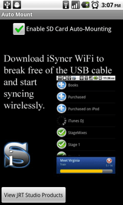 Capture d'écran de l'application Auto Mount Your SD Card - #4