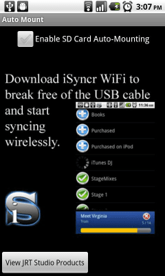 Capture d'écran de l'application Auto Mount Your SD Card - #5