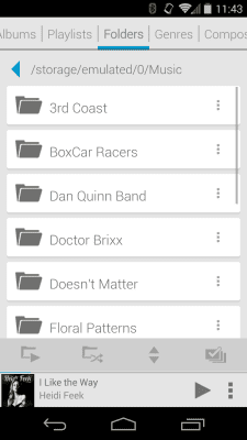 Capture d'écran de l'application Rocket Player Light Blue Theme - #3