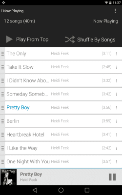 Capture d'écran de l'application Rocket Player Light Blue Theme - #5