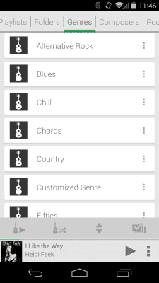 Capture d'écran de l'application Rocket Player Light Green Skin - #3