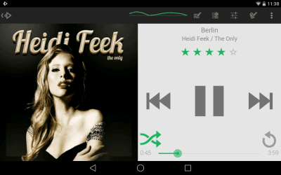 Capture d'écran de l'application Rocket Player Light Green Skin - #5