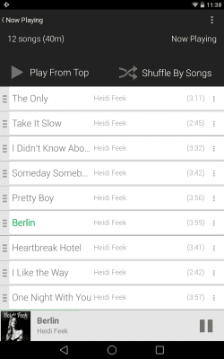 Capture d'écran de l'application Rocket Player Light Green Skin - #6