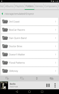 Capture d'écran de l'application Rocket Player Light Green Skin - #7