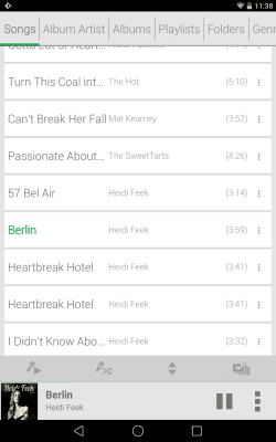 Capture d'écran de l'application Rocket Player Light Green Skin - #8