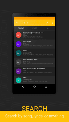 Capture d'écran de l'application Lyrics for Android - #7