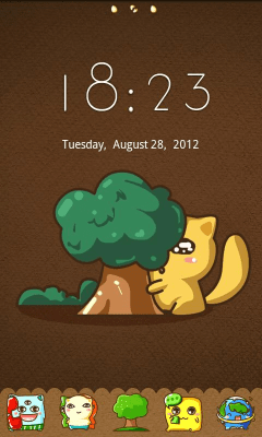 Capture d'écran de l'application Monster GO Locker Theme - #4